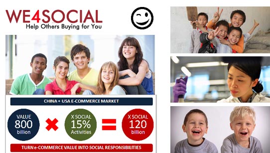 WE4SOCIAL - WHEN e-COMMERCE GIVES BACK VALUE TO SOCIETY