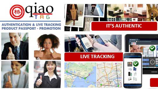 QIAO TAG AUTHENTICITY LIVE TRACKING PROMO-SALES